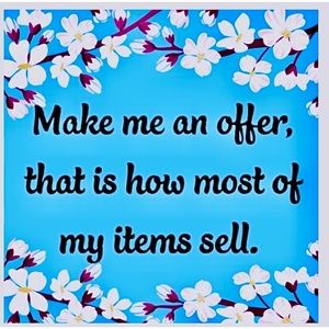 PLEASE SEND ME OFFERS ON ANYTHING YOU LIKE ! 👌🥰